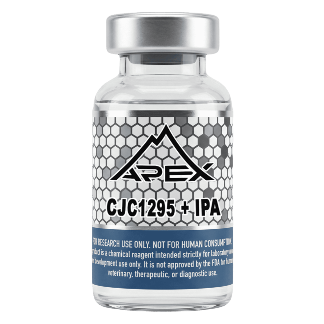 CJC-1295 + Ipamorelin lyophilized research peptide vial – Apex Laboratory