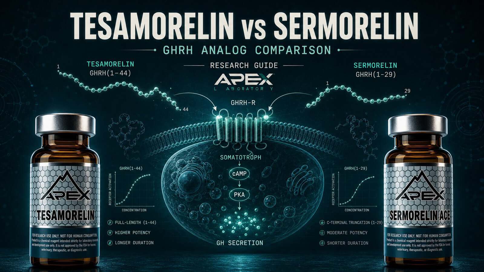 Tesamorelin vs Sermorelin: Comparing GHRH Analogs