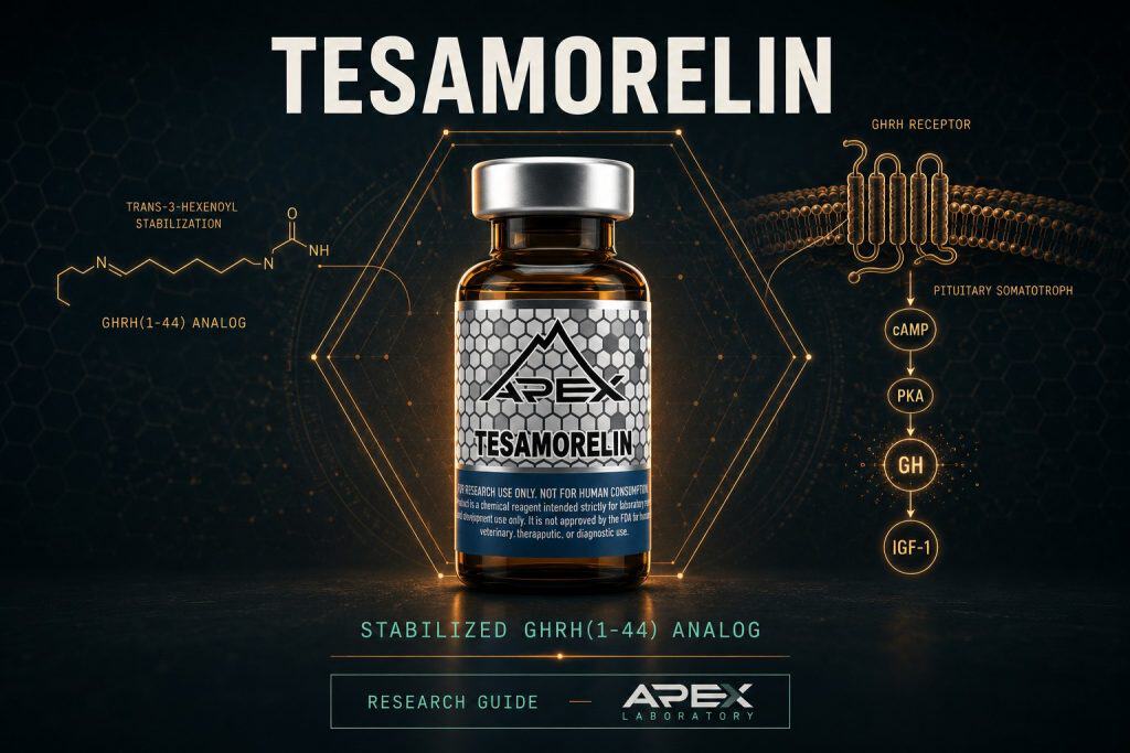 Tesamorelin Research Guide: Stabilized GHRH(1-44) Analog