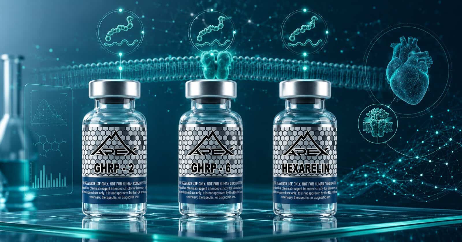 GHRP-2 vs GHRP-6 vs Hexarelin: Growth Hormone Secretagogue Comparison